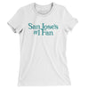 San Jose's Number 1 Fan Women's T-Shirt-White-Allegiant Goods Co. Vintage Sports Apparel