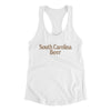 South Carolina Beer Women's Racerback Tank-White-Allegiant Goods Co. Vintage Sports Apparel