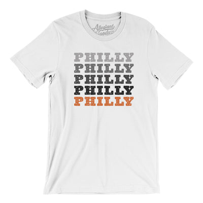 Philly Repeat Men/Unisex T-Shirt-White-Allegiant Goods Co. Vintage Sports Apparel