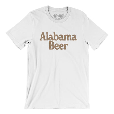 Alabama Beer Men/Unisex T-Shirt-White-Allegiant Goods Co. Vintage Sports Apparel