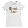 Illinois Beer Women's T-Shirt-White-Allegiant Goods Co. Vintage Sports Apparel