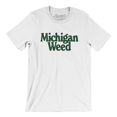 Michigan Weed Men/Unisex T-Shirt-White-Allegiant Goods Co. Vintage Sports Apparel