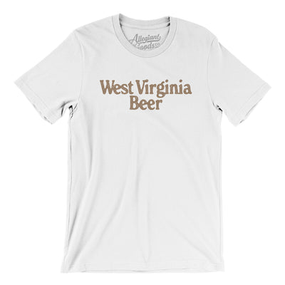 West Virginia Beer Men/Unisex T-Shirt-White-Allegiant Goods Co. Vintage Sports Apparel