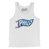 Philly Pennant Men/Unisex Tank Top-White-Allegiant Goods Co. Vintage Sports Apparel