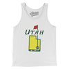 Utah Golf Men/Unisex Tank Top-White-Allegiant Goods Co. Vintage Sports Apparel