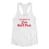 I've Been To Zion National Park Women's Racerback Tank-White-Allegiant Goods Co. Vintage Sports Apparel