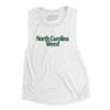 North Carolina Weed Women's Flowey Scoopneck Muscle Tank-White-Allegiant Goods Co. Vintage Sports Apparel