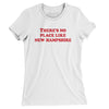 There's No Place Like New Hampshire Women's T-Shirt-White-Allegiant Goods Co. Vintage Sports Apparel