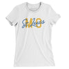 St. Louis Mo Overprinted Women's T-Shirt-White-Allegiant Goods Co. Vintage Sports Apparel