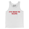 I've Been To Maine Men/Unisex Tank Top-White-Allegiant Goods Co. Vintage Sports Apparel