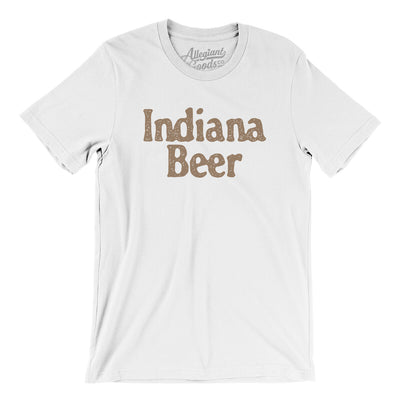 Indiana Beer Men/Unisex T-Shirt-White-Allegiant Goods Co. Vintage Sports Apparel