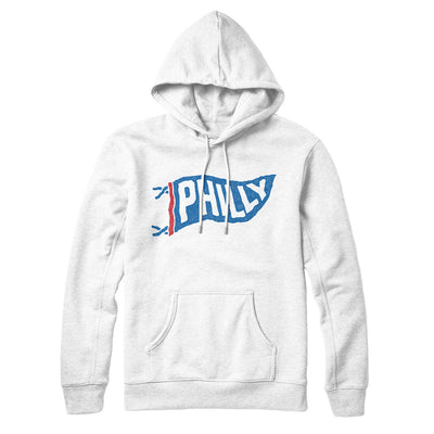 Philly Pennant Hoodie-White-Allegiant Goods Co. Vintage Sports Apparel