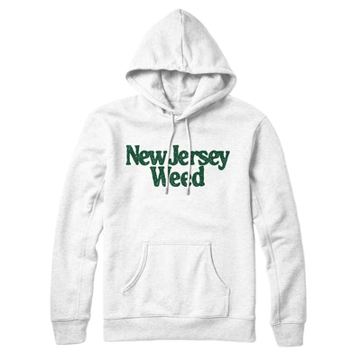 New Jersey Weed Hoodie-White-Allegiant Goods Co. Vintage Sports Apparel