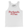 Portland's Number 1 Fan Men/Unisex Tank Top-White-Allegiant Goods Co. Vintage Sports Apparel