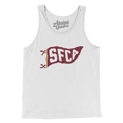 Sfca Pennant Men/Unisex Tank Top-White-Allegiant Goods Co. Vintage Sports Apparel