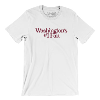 Washington's Number 1 Fan Men/Unisex T-Shirt-White-Allegiant Goods Co. Vintage Sports Apparel