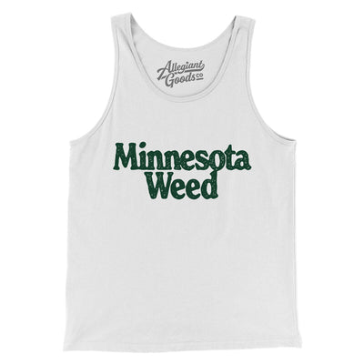 Minnesota Weed Men/Unisex Tank Top-White-Allegiant Goods Co. Vintage Sports Apparel