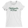 Oakland's Number 1 Fan Women's T-Shirt-White-Allegiant Goods Co. Vintage Sports Apparel