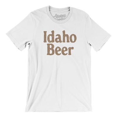 Idaho Beer Men/Unisex T-Shirt-White-Allegiant Goods Co. Vintage Sports Apparel