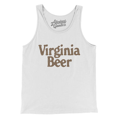 Virginia Beer Men/Unisex Tank Top-White-Allegiant Goods Co. Vintage Sports Apparel