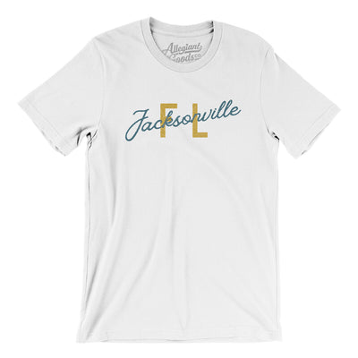 Jacksonville Fl Overprinted Men/Unisex T-Shirt-White-Allegiant Goods Co. Vintage Sports Apparel