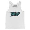 San Jose Pennant Men/Unisex Tank Top-White-Allegiant Goods Co. Vintage Sports Apparel