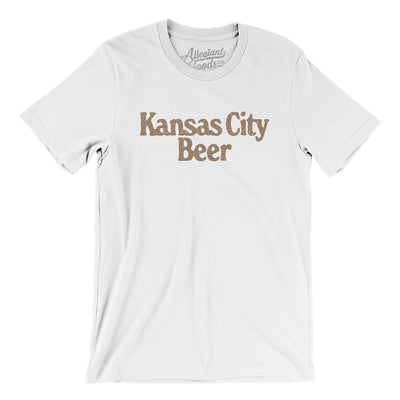 Kansas City Beer Men/Unisex T-Shirt-White-Allegiant Goods Co. Vintage Sports Apparel