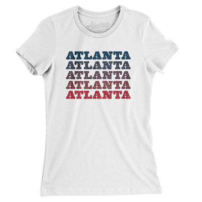 Atlanta Repeat Women's T-Shirt-White-Allegiant Goods Co. Vintage Sports Apparel