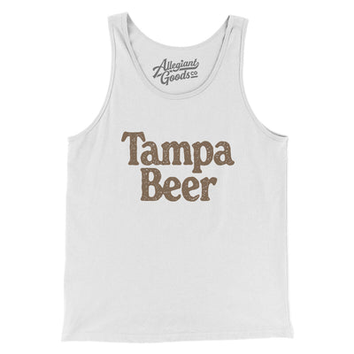 Tampa Beer Men/Unisex Tank Top-White-Allegiant Goods Co. Vintage Sports Apparel