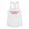 I've Been To St Pete Women's Racerback Tank-White-Allegiant Goods Co. Vintage Sports Apparel