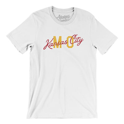 Kansas City Mo Overprinted Men/Unisex T-Shirt-White-Allegiant Goods Co. Vintage Sports Apparel