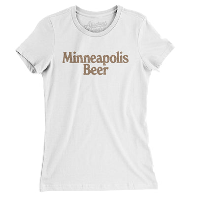 Minneapolis Beer Women's T-Shirt-White-Allegiant Goods Co. Vintage Sports Apparel