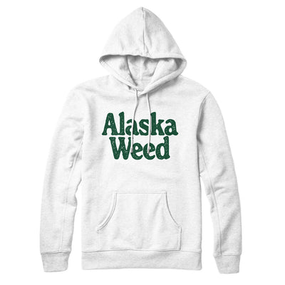 Alaska Weed Hoodie-White-Allegiant Goods Co. Vintage Sports Apparel