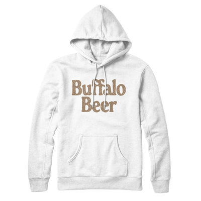 Buffalo Beer Hoodie-White-Allegiant Goods Co. Vintage Sports Apparel