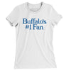 Buffalo's Number 1 Fan Women's T-Shirt-White-Allegiant Goods Co. Vintage Sports Apparel