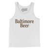 Baltimore Beer Men/Unisex Tank Top-White-Allegiant Goods Co. Vintage Sports Apparel