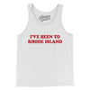 I've Been To Rhode Island Men/Unisex Tank Top-White-Allegiant Goods Co. Vintage Sports Apparel