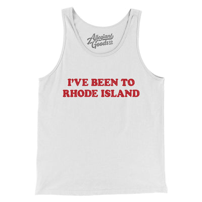 I've Been To Rhode Island Men/Unisex Tank Top-White-Allegiant Goods Co. Vintage Sports Apparel