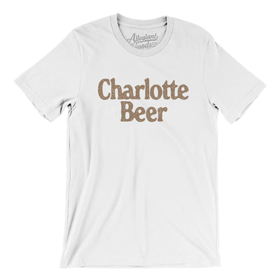 Charlotte Beer Men/Unisex T-Shirt-White-Allegiant Goods Co. Vintage Sports Apparel