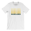 Oakland Repeat Men/Unisex T-Shirt-White-Allegiant Goods Co. Vintage Sports Apparel