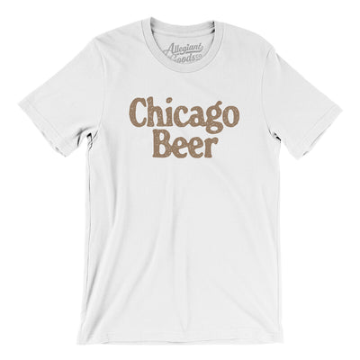 Chicago Beer Men/Unisex T-Shirt-White-Allegiant Goods Co. Vintage Sports Apparel