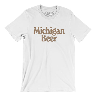 Michigan Beer Men/Unisex T-Shirt-White-Allegiant Goods Co. Vintage Sports Apparel