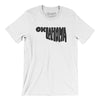 Oklahoma State Shape Text Men/Unisex T-Shirt-White-Allegiant Goods Co. Vintage Sports Apparel