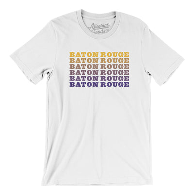 Baton Rouge Repeat Men/Unisex T-Shirt-White-Allegiant Goods Co. Vintage Sports Apparel