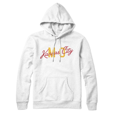 Kansas City Mo Overprinted Hoodie-White-Allegiant Goods Co. Vintage Sports Apparel