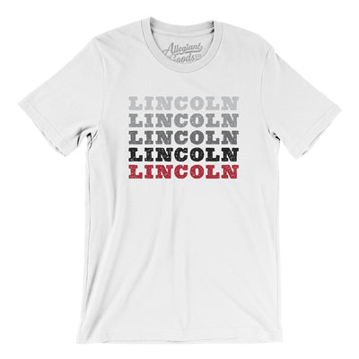 Lincoln Repeat Men/Unisex T-Shirt-White-Allegiant Goods Co. Vintage Sports Apparel