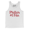 Philly's Number 1 Fan Men/Unisex Tank Top-White-Allegiant Goods Co. Vintage Sports Apparel