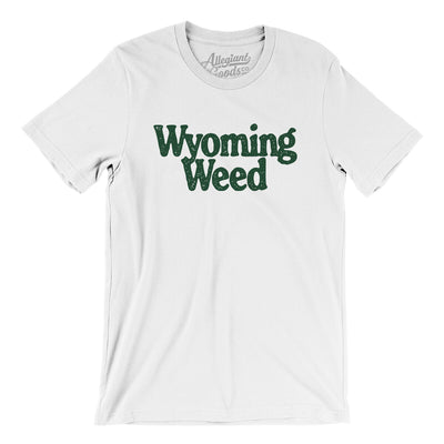 Wyoming Weed Men/Unisex T-Shirt-White-Allegiant Goods Co. Vintage Sports Apparel