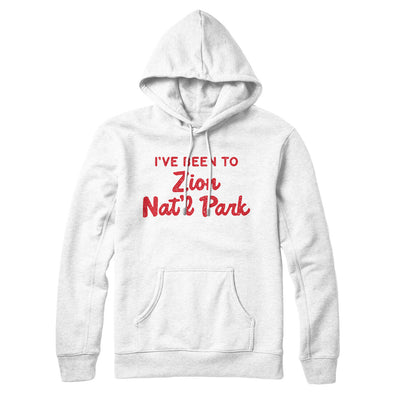 I've Been To Zion National Park Hoodie-White-Allegiant Goods Co. Vintage Sports Apparel