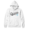 Charlotte Vintage Script Hoodie-White-Allegiant Goods Co. Vintage Sports Apparel